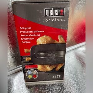 New in Box!! Weber Original Grill Press